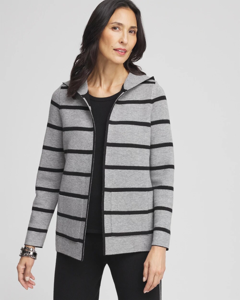 Zenergy® Luxe Reversible Stripe Cardigan | Chico's